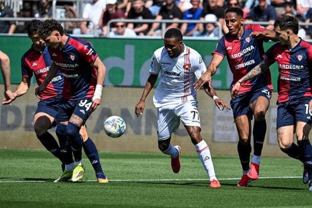 CALCIO - Serie A - Cagliari Calcio vs US Cremonese David Okereke of US Cremonese during Cagliari Calcio vs US Cremonese, Italian soccer Serie A match in Cagliari, Italy, April 11 2026 Cagliari Italy  Copyright: xIPAxSport ABACAx