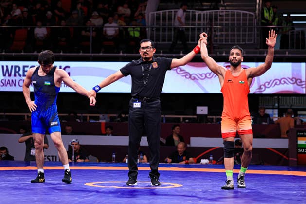 Senior Wrestling Asian Championships 65kg FS - Sujeet Sujeet (IND) *** Senior Wrestling Asian Championships 65kg FS Sujeet Sujeet IND