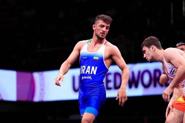 Senior Wrestling Asian Championships 70kg FS - Sina Mahdi Khalili (IRI) df. Shakhzodbek Yarashev (UZB) *** Senior Wrestling Asian Championships 70kg FS Sina Mahdi Khalili IRI df Shakhzodbek Yarashev UZB