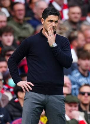Arsenal Manager Mikel Arteta Arsenal v AFC Bournemouth, Premier League, Football, Emirates Stadium, London, UK - 11 Apr 2026London Emirates Stadium United Kingdom EDITORIAL USE ONLY No use with unauthorised audio, video, data, fixture lists, club league logos or live services. Online in-match use limited to 120 images, no video emulation. No use in betting, games or single club league player publications. Copyright: xJavierxGarcia Shutterstockx 16823522bu