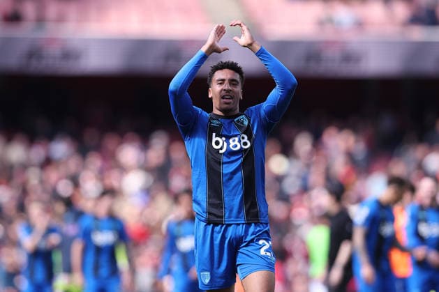 11th April 2026; Emirates Stadium, London, England; Premier League Football, Arsenal versus Bournemouth; James Hill of Bournemouth after the match KatiexChan