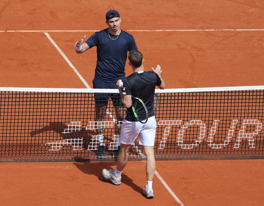 11.04.2026, BMW Open 2026, ATP, Tennis Herren Tour 500, MTTC Iphitos, Muenchen, Tennis, im Bild: Marko Topo (GER) siegt vs Ugo Blanchet (FRA)