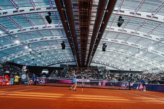TENNIS - WTA, Tennis Damen Upper Austria Ladies Linz LINZ,AUSTRIA,11.APR.26 - TENNIS - WTA Tour, Upper Austria Ladies Linz. Image shows Mirra Andreeva (RUS).  GEPAxpictures xAlexanderxSolc