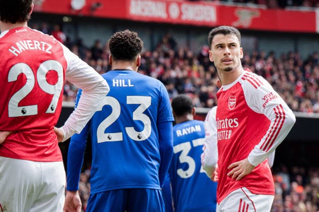 LONDON, ENGLAND - APRIL 11: Gabriel Martinelli of Arsenal during the Premier League match between Arsenal and Bournemouth at Emirates Stadium on April 11, 2026 in London, England.  Copyright: xPedroxPorru MBxMediax