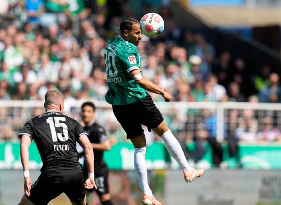 April 11, 2026, Muenster, Germany: SC Preussen Muenster forward ETIENNE AMENYIDO (30) during the match between SC Pruessen Muenster and SpVgg Greuther Fuerth in the 2. Bundesliga on April 11, 2026, in Muenster, Germany...DFL REGULATIONS PROHIBIT ANY USE OF PHOTOGRAPHS AS IMAGE SEQUENCES AND OR QUASI-VIDEO Muenster Germany - ZUMAc201 20260411_zap_c201_039 Copyright: xScottxColemanx