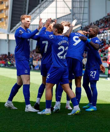 Brentford v Everton, London, UK -21 Mar 2026 Goal celebrations for Beto of Everton during the Premier League match between Brentford and Everton at GTECH Community stadium, London on 11 April 2026 ( London Gtech Community stadium London England Copyright: xTomxCusden PPAUKx PPA-264184