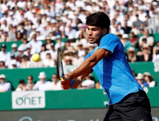 Rolex Monte-Carlo Masters PHOTOPQR NICE MATIN Dylan Meiffret ; Roquebrune Cap-Martin ; 11 04 2026 ; 119e edition du Rolex Monte-Carlo Masters de Tennis. Matchs du 7e jour. ICI : Carlos Alcaraz gagne son match contre Valentin Vacherot ICI : Carlos Alcaraz Roquebrune Cap-Martin France  Copyright: xPHOTOPQR NICExMATIN MAXPPPxDylanxMeiffretx 20260411NIM7656 20260411NIM7656
