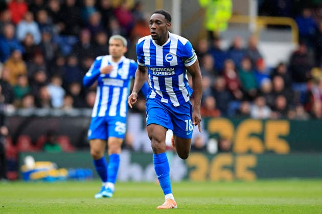 Burnley v Brighton and Hove Albion, Premier League Danny Welbeck (18) of Brighton & Hove Albion during the Premier League match between Burnley and Brighton and Hove Albion at Turf Moor, Burnley, UK on 11 April 2026. Burnley Turf Moor Lancashire UK Editorial use only DataCo restrictions apply See www.football-dataco.com , Copyright: xConorxMolloyx PSI-24053-0057