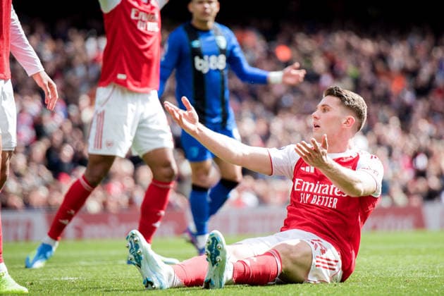 LONDON, ENGLAND - APRIL 11: Viktor Gyokeres of Arsenal reacts during the Premier League match between Arsenal and Bournemouth at Emirates Stadium on April 11, 2026 in London, England.  Copyright: xPedroxPorru MBxMediax