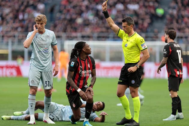 April 11, 2026, Milan, Lombardia, Italy: AC MilanÃ¢â‚¬â ¢s RAFAEL LEAO during the Italian Serie A Enilive soccer championship football match between AC Milan and Udinese Calcio at San Siro Stadium on April 11th, 2026, Milan, Italy Milan Italy - ZUMAr199 20260411_zsp_r199_030 Copyright: xMattiaxRadonix