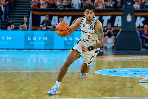 Ibrahim Watson (BMA365 Bamberg Baskets, 02) GER, ratiopharm ulm vs. BMA365 Bamberg Baskets, Basketball, 29. Spieltag, EasyCredit BBL, Spielzeit 2025 2026, 11.04.2026 GER, ratiopharm ulm vs. BMA365 Bamberg Baskets, Basketball, 29. Spieltag, EasyCredit BBL, Spielzeit 2025 2026, 11.04.2026 Neu-Ulm Copyright: xEibner-Pressefoto GeraldxOelze-dexStoppanyx EP_ODS