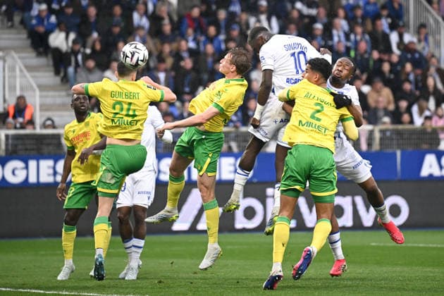 AJ Auxerre v FC Nantes - Ligue 1 McDonald s 2025 2026 03 Nicolas COZZA (fcn) during the Ligue 1 McDonald s match between Auxerre and Nantes at Stade Abbe Deschamps on April 11, 2026 in Auxerre, France. Auxerre France  Copyright: xFEPx 776348346