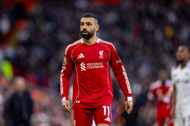 Football - FA Premier League - Liverpool FC v Fulham FC LIVERPOOL, ENGLAND - Saturday, April 11, 2026: Liverpool s Mohamed Salah during the FA Premier League match between Liverpool FC and Fulham FC at Anfield. (Photo by David Rawcliffe Propaganda) LIVERPOOL Anfield MERSEYSIDE ENGLAND  Copyright: xDavidxRawcliffex P2026-04-11-Liverpool_Fulham-75