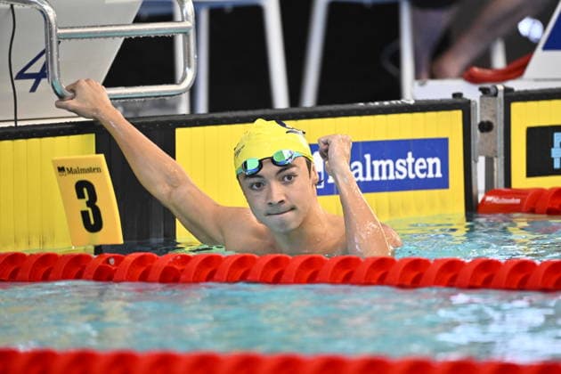 Gabriel Jett, USA, wins the men s 200m butterfly during the Malmsten Swim Open at Erikdalsbadet in Stockholm, April 11 , 2026. STOCKHOLM SWEDEN x10430x *** Gabriel Jett, USA, wins the men s 200m butterfly during the Malmsten Swim Open at Erikdalsbadet in Stockholm, April 11 , 2026 STOCKHOLM SWEDEN x10430x  Copyright: xChristinexOlsson TTx MALMSTEN SWIM OPEN 2026
