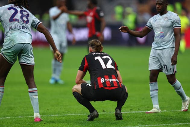 Adrien Rabiot (Ac Milan) looks dejected, Serie A, AC Milan v Udinese Calcio, Giuseppe Meazza, April 11, 2026, Milan, Italy.