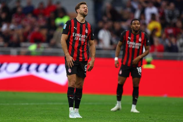 Niclas Fullkrug (Ac Milan) looks dejected, Serie A, AC Milan v Udinese Calcio, Giuseppe Meazza, April 11, 2026, Milan, Italy.