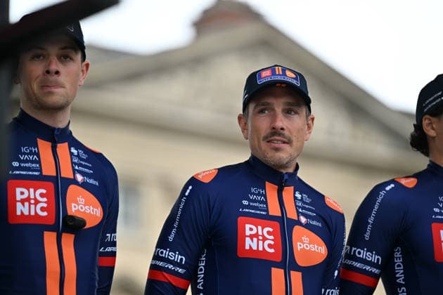 Paris-Roubaix Team Presentation John Degenkolb of Germany, a former winner, from team Picnic PostNL participates in the team presentation of Paris-Roubaix 2026 (1.UWT - 123rd edition) in Compiegne, Hauts-de-France, on April 11, 2026. Compiegne France  Copyright: xGautierxDemouveauxx originalFilename:demouveaux-notitle260411_npJ7G.jpg