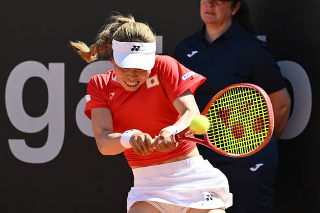 TENNIS - Internazionali di Tennis - BJK Cup Qualifiers - Italy vs Japan Himeno Sakatsume Japan during the Billie Jean King Cup by Gainbridge Qualifiers 2026, match between Italy and Japan at ASD Colle degli Dei on April 11, 2026 in Velletri, Italy. Velletri Italy  Copyright: xIPAxSport ABACAx