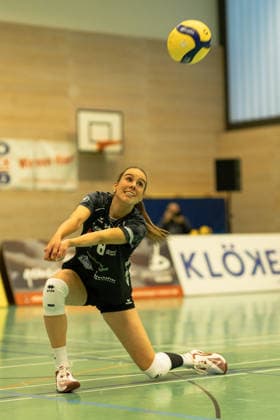 Volleyball I Frauen I Saison 2025-2026 I 2. Bundesliga I VC Osnabrück - SCU Emlichheim I 11.04.2026 Emily Tranel (8, SCU Emlichheim) Osnabrück Schlosswallhalle Niedersachsen Deutschland Copyright: xLobeca CedricxSiefkerx