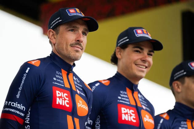 Radsport, Paris-Roubaix, Team-Präsentation Herren, 11.04.2026 John Degenkolb (GER, Team Picnic PostNL) Compiegne Frankreich Copyright: xMarcelxHilgerx