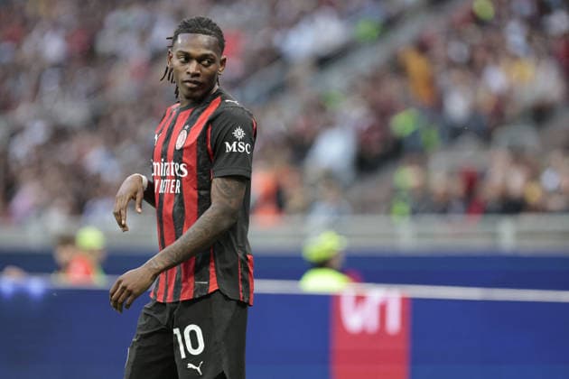 CALCIO - Serie A - AC Milan vs Udinese Calcio AC Milan s RAFAEL LEAO during the Italian Serie A Enilive soccer championship football match between AC Milan and Udinese Calcio at San Siro Stadium on April 11th, 2026, Milan, Italy Milan Italy  Copyright: xIPAxSport ABACAx