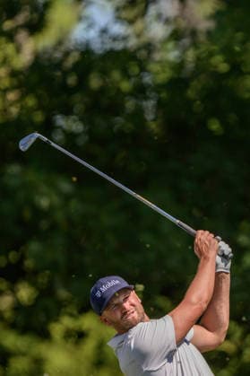 260411 Wyndham Clark of United States during the third round of the 2026 Masters Golf Tournament on April 11, 2026 in Augusta. Photo: Petter Arvidson BILDBYRAN kod PA PA1195 golf masters bbeng the masters augusta Copyright: PETTERxARVIDSON BB260411PA096