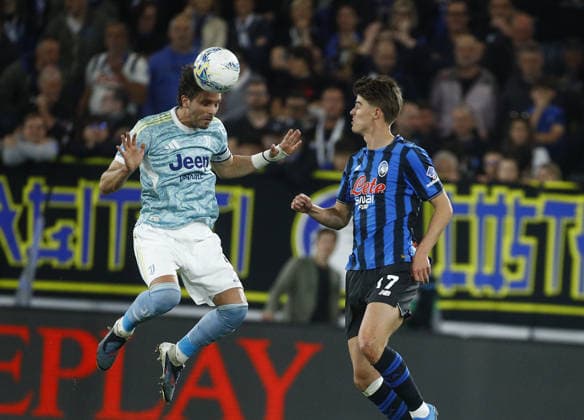 Juventus Manuel Locatelli during the Serie A soccer match between Atalanta and Juventus at the New Balance Arena di Bergamo, north west Italy - Sabato , 11 Aprile 2026. - Soccer .  Copyright: xAlbertoxMariani LaPressex