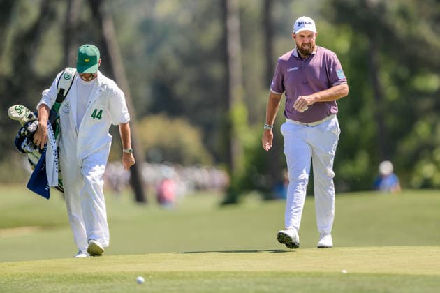260411 Shane Lowry of Ireland during the third round of the 2026 Masters Golf Tournament on April 11, 2026 in Augusta. Photo: Petter Arvidson BILDBYRAN kod PA PA1195 golf masters bbeng the masters augusta Copyright: PETTERxARVIDSON BB260411PA098