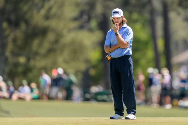 260411 Tommy Fleetwood of England during the third round of the 2026 Masters Golf Tournament on April 11, 2026 in Augusta. Photo: Petter Arvidson BILDBYRAN kod PA PA1195 golf masters bbeng the masters augusta Copyright: PETTERxARVIDSON BB260411PA100