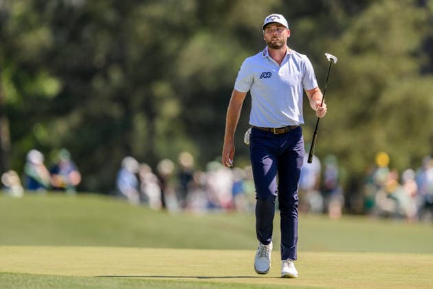 260411 Sam Burns of United States during the third round of the 2026 Masters Golf Tournament on April 11, 2026 in Augusta. Photo: Petter Arvidson BILDBYRAN kod PA PA1195 golf masters bbeng the masters augusta Copyright: PETTERxARVIDSON BB260411PA116