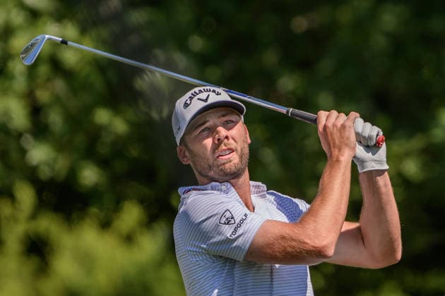 260411 Sam Burns of United States during the third round of the 2026 Masters Golf Tournament on April 11, 2026 in Augusta. Photo: Petter Arvidson BILDBYRAN kod PA PA1195 golf masters bbeng the masters augusta Copyright: PETTERxARVIDSON BB260411PA118