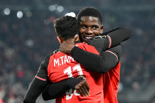 Stade Rennais FC v Angers SCO - Ligue 1 McDonald s 2025 2026 07 Breel EMBOLO (srfc) during the Ligue 1 McDonald s match between Rennes and Angers at Roazhon Park on April 11, 2026 in Rennes, France. Rennes France  Copyright: xFEPx 776348354