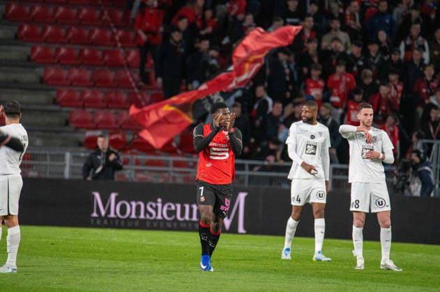 FOOTBALL : Stade Rennais vs Angers SCO - Ligue 1 - JournÃ e 29 - 11 04 2026 Breel Embolo (Stade Rennais FC) RennesFrance  Copyright: xEmilienxJousselinx