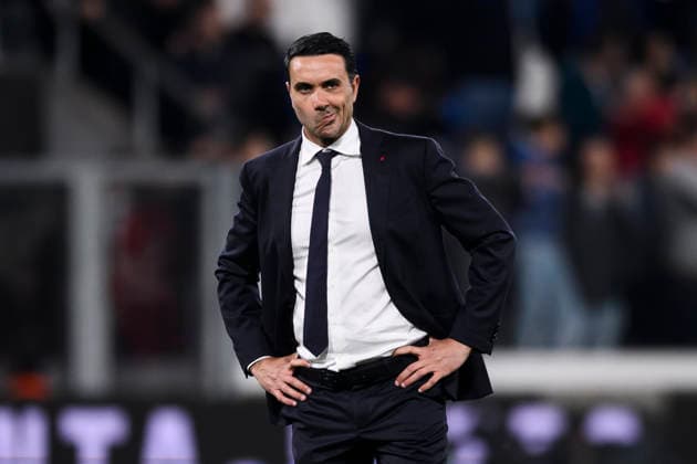 Atalanta BC v Juventus FC - Serie A Raffaele Palladino, head coach of Atalanta BC, looks dejected at the end of the Serie A football match between Atalanta BC and Juventus FC. Bergamo Italy Copyright: xNicolòxCampox