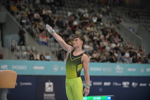 FIG APPARATUS WORLD CUP 2026 (CRO),Finals Day 1 (MAG, WAG), Hall Gradski vrt , Osijek, Croatia, 11.04.2026 HICKEY James (IRL) during FIG APPARATUS WORLD CUP 2026 (CRO),Final Day 1, Pommel Horse (MAG), Hall Gradski vrt , Osijek, Croatia, 11.04.2026 *** FIG APPARATUS WORLD CUP 2026 CRO ,Finals Day 1 MAG, WAG , Hall Gradski vrt , Osijek, Croatia, 11 04 2026 HICKEY James IRL during FIG APPARATUS WORLD CUP 2026 CRO ,Final Day 1, Pommel Horse MAG , Hall Gradski vrt , Osijek, Croatia, 11 04 2026 Copyright: xBEAUTIFULxSPORTS Stanusicx