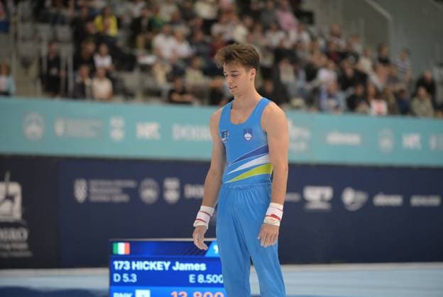 FIG APPARATUS WORLD CUP 2026 (CRO),Finals Day 1 (MAG, WAG), Hall Gradski vrt , Osijek, Croatia, 11.04.2026 RAKOVIC Gregor (SLO) during FIG APPARATUS WORLD CUP 2026 (CRO),Final Day 1, Pommel Horse (MAG), Hall Gradski vrt , Osijek, Croatia, 11.04.2026 *** FIG APPARATUS WORLD CUP 2026 CRO ,Finals Day 1 MAG, WAG , Hall Gradski vrt , Osijek, Croatia, 11 04 2026 RAKOVIC Gregor SLO during FIG APPARATUS WORLD CUP 2026 CRO ,Final Day 1, Pommel Horse MAG , Hall Gradski vrt , Osijek, Croatia, 11 04 2026 Copyright: xBEAUTIFULxSPORTS Stanusicx
