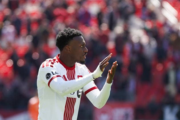 April 11, 2026, Toronto, Ontario, Canada: Derrick Etienne Jr. 11 of Toronto FC during the Major League Soccer Match between FC Cincinnati and Toronto FC at BMO Field Stadium. on April 11, 2026 in Toronto, Canada. FC Cincinnati V Toronto FC - MLS, Fussball Herren, USA  - ZUMAe321 20260411_zsa_e321_058 Copyright: xLeonardoxRamirezx