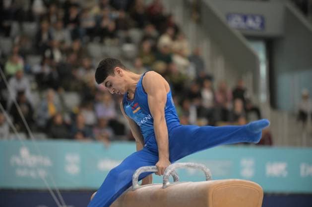 FIG APPARATUS WORLD CUP 2026 (CRO),Finals Day 1 (MAG, WAG), Hall Gradski vrt , Osijek, Croatia, 11.04.2026 MANUKYAN Hamlet (ARM) during FIG APPARATUS WORLD CUP 2026 (CRO),Final Day 1, Pommel Horse (MAG), Hall Gradski vrt , Osijek, Croatia, 11.04.2026 *** FIG APPARATUS WORLD CUP 2026 CRO ,Finals Day 1 MAG, WAG , Hall Gradski vrt , Osijek, Croatia, 11 04 2026 MANUKYAN Hamlet ARM during FIG APPARATUS WORLD CUP 2026 CRO ,Final Day 1, Pommel Horse MAG , Hall Gradski vrt , Osijek, Croatia, 11 04 2026 Copyright: xBEAUTIFULxSPORTS Stanusicx