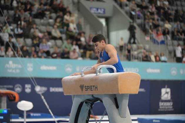 FIG APPARATUS WORLD CUP 2026 (CRO),Finals Day 1 (MAG, WAG), Hall Gradski vrt , Osijek, Croatia, 11.04.2026 MANUKYAN Hamlet (ARM) during FIG APPARATUS WORLD CUP 2026 (CRO),Final Day 1, Pommel Horse (MAG), Hall Gradski vrt , Osijek, Croatia, 11.04.2026 *** FIG APPARATUS WORLD CUP 2026 CRO ,Finals Day 1 MAG, WAG , Hall Gradski vrt , Osijek, Croatia, 11 04 2026 MANUKYAN Hamlet ARM during FIG APPARATUS WORLD CUP 2026 CRO ,Final Day 1, Pommel Horse MAG , Hall Gradski vrt , Osijek, Croatia, 11 04 2026 Copyright: xBEAUTIFULxSPORTS Stanusicx