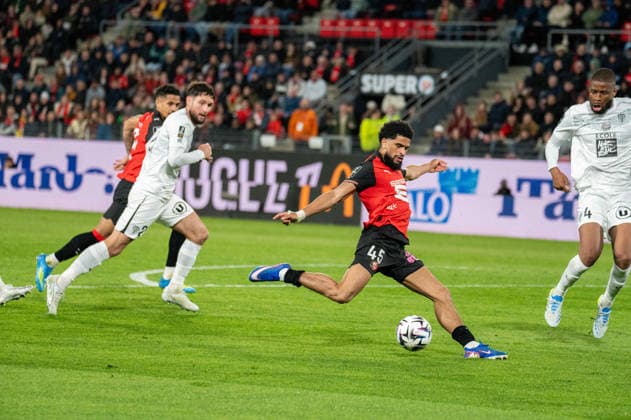 FOOTBALL : Stade Rennais vs Angers SCO - Ligue 1 - JournÃ e 29 - 11 04 2026 Mahdi Camara (Stade Rennais FC) RennesFrance  Copyright: xEmilienxJousselinx
