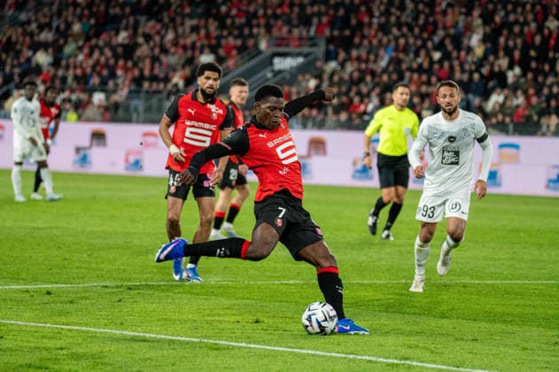 FOOTBALL : Stade Rennais vs Angers SCO - Ligue 1 - JournÃ e 29 - 11 04 2026 Breel Embolo (Stade Rennais FC) RennesFrance  Copyright: xEmilienxJousselinx
