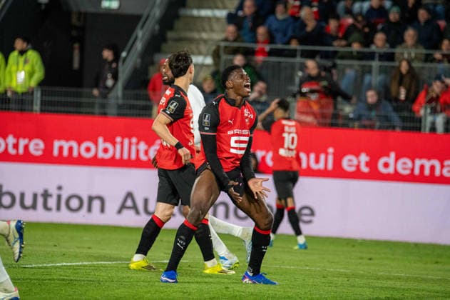 FOOTBALL : Stade Rennais vs Angers SCO - Ligue 1 - JournÃ e 29 - 11 04 2026 Breel Embolo (Stade Rennais FC) RennesFrance  Copyright: xEmilienxJousselinx