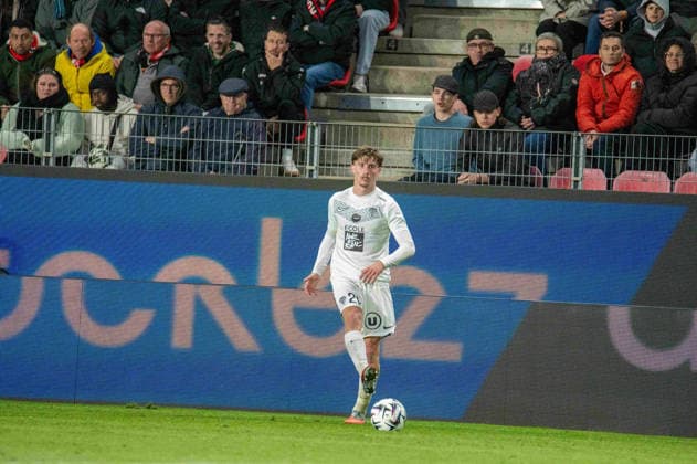 FOOTBALL : Stade Rennais vs Angers SCO - Ligue 1 - JournÃ e 29 - 11 04 2026 Marius LouÃ«r (Angers SCO) RennesFrance  Copyright: xEmilienxJousselinx