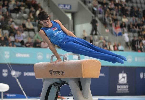 FIG APPARATUS WORLD CUP 2026 (CRO),Finals Day 1 (MAG, WAG), Hall Gradski vrt , Osijek, Croatia, 11.04.2026 MANUKYAN Hamlet (ARM) during FIG APPARATUS WORLD CUP 2026 (CRO),Final Day 1, Pommel Horse (MAG), Hall Gradski vrt , Osijek, Croatia, 11.04.2026 *** FIG APPARATUS WORLD CUP 2026 CRO ,Finals Day 1 MAG, WAG , Hall Gradski vrt , Osijek, Croatia, 11 04 2026 MANUKYAN Hamlet ARM during FIG APPARATUS WORLD CUP 2026 CRO ,Final Day 1, Pommel Horse MAG , Hall Gradski vrt , Osijek, Croatia, 11 04 2026 Copyright: xBEAUTIFULxSPORTS Stanusicx
