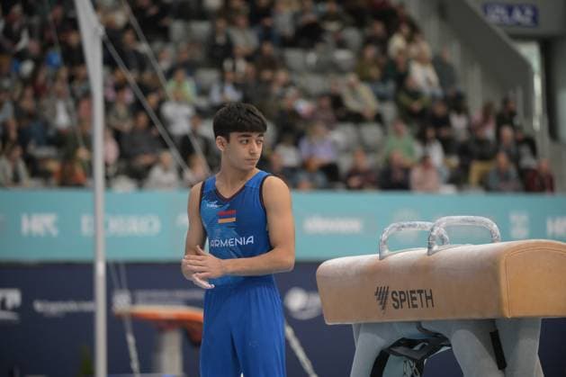 FIG APPARATUS WORLD CUP 2026 (CRO),Finals Day 1 (MAG, WAG), Hall Gradski vrt , Osijek, Croatia, 11.04.2026 KHACHATRYAN Mamik (ARM) during FIG APPARATUS WORLD CUP 2026 (CRO),Final Day 1, Pommel Horse (MAG), Hall Gradski vrt , Osijek, Croatia, 11.04.2026 *** FIG APPARATUS WORLD CUP 2026 CRO ,Finals Day 1 MAG, WAG , Hall Gradski vrt , Osijek, Croatia, 11 04 2026 KHACHATRYAN Mamik ARM during FIG APPARATUS WORLD CUP 2026 CRO ,Final Day 1, Pommel Horse MAG , Hall Gradski vrt , Osijek, Croatia, 11 04 2026 Copyright: xBEAUTIFULxSPORTS Stanusicx