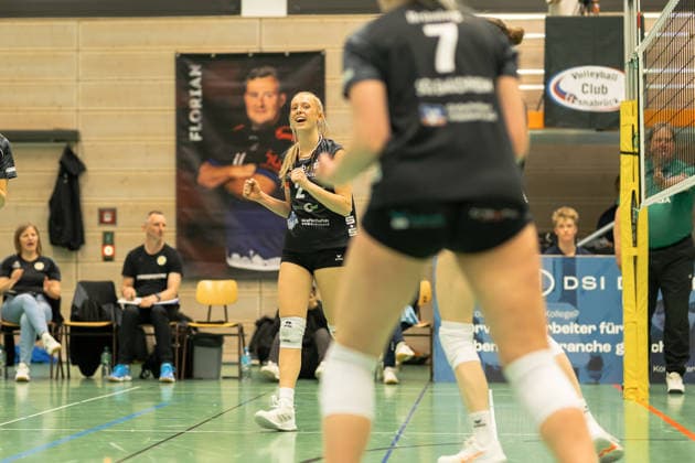 Volleyball I Frauen I Saison 2025-2026 I 2. Bundesliga I VC Osnabrück - SCU Emlichheim I 11.04.2026 Nina Herrmann (2, SCU Emlichheim) Osnabrück Schlosswallhalle Niedersachsen Deutschland Copyright: xLobeca CedricxSiefkerx