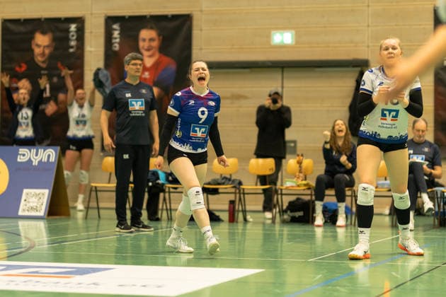 Volleyball I Frauen I Saison 2025-2026 I 2. Bundesliga I VC Osnabrück - SCU Emlichheim I 11.04.2026 Dina Dell (9, VC Osnabrück) Osnabrück Schlosswallhalle Niedersachsen Deutschland Copyright: xLobeca CedricxSiefkerx