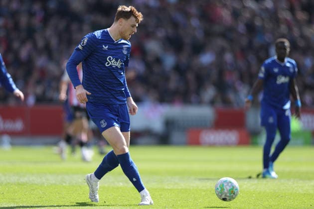 Brentford v Everton - Premier League Jake O Brien of Everton in action during the Premier League match between Brentford and Everton at the Gtech Community Stadium in Brentford, United Kingdom, on April 11, 2026. Brentford Greater London United Kingdom  Copyright: xMIxNewsx originalFilename:fletcher-brentfor260411_np8NQ.jpg