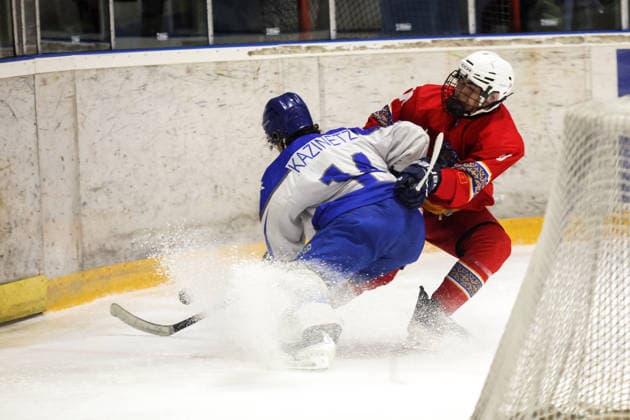 Israel v Kyrgyzstan - World Championship, WM, Weltmeisterschaft Division II National Ice hockey, Eishockey teams of Israel and Kyrgyzstan compete during a match in the World Championship Division II, Group B, organized by the International Ice Hockey Federation in Sofia, Bulgaria, on April 11, 2026. Sofia Bulgaria  Copyright: xHristoxVladevx originalFilename:vladev-notitle260411_np8wH.jpg