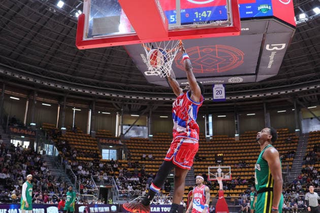 04 Shake Railey Harlem Globetrotters - Washington Generals 100Years World Tour Bologna 11-04-2026 during Harlem Globetrotters 100Years World Tour, Events in Bologna, Italy, April 11 2026  Copyright: xValentinoxOrsini IPAxSportx xipa-agency.netx xx IPA_73902063 IPA_Agency_IPA73902063